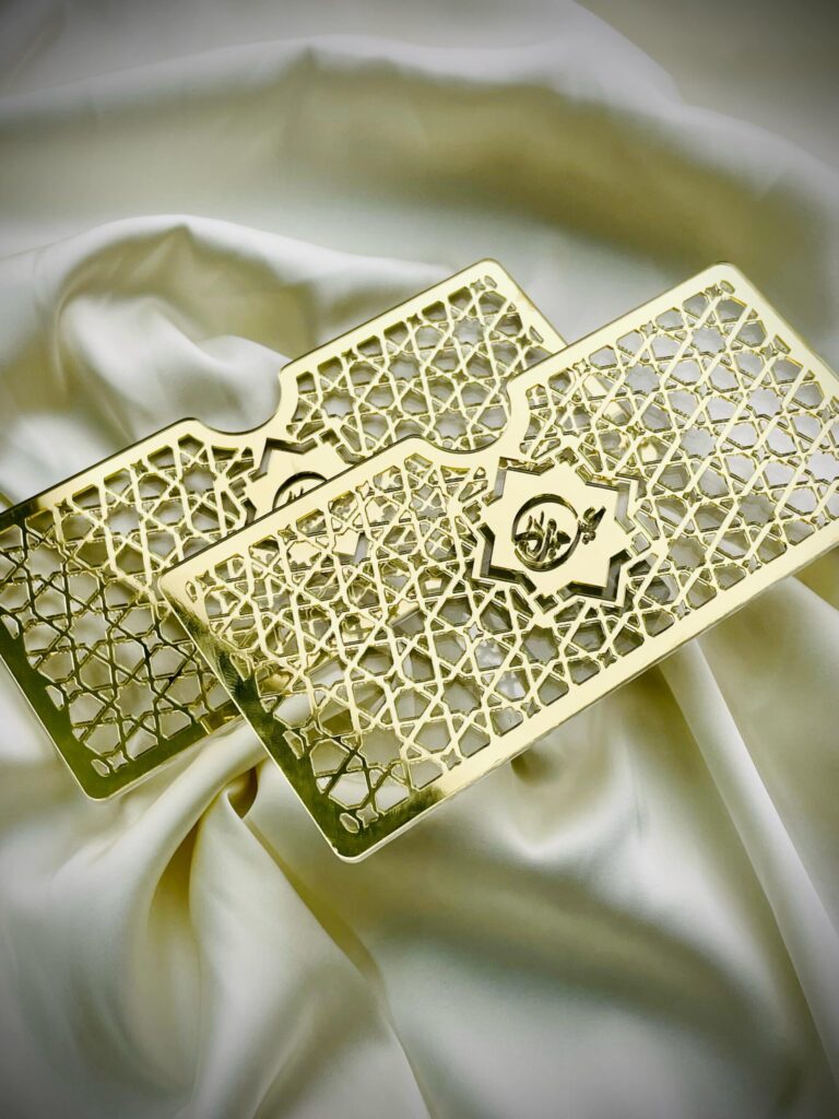 Golden Acrylic EID Salami Envelope
