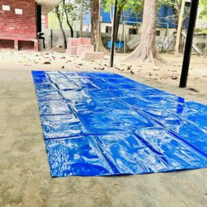 Blue organizer floor poly 10x6 feet